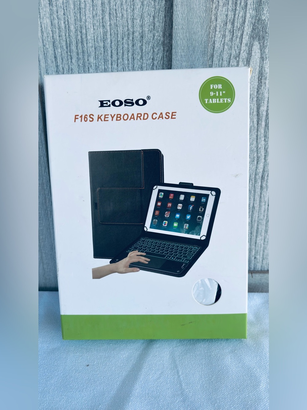 eos Black Tablet Keyboard Case F16S for 9-11" Tablets